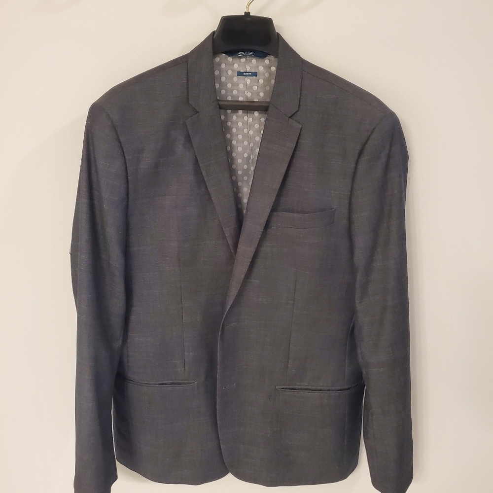Perry Ellis Charcoal Men's Blazer Size Large